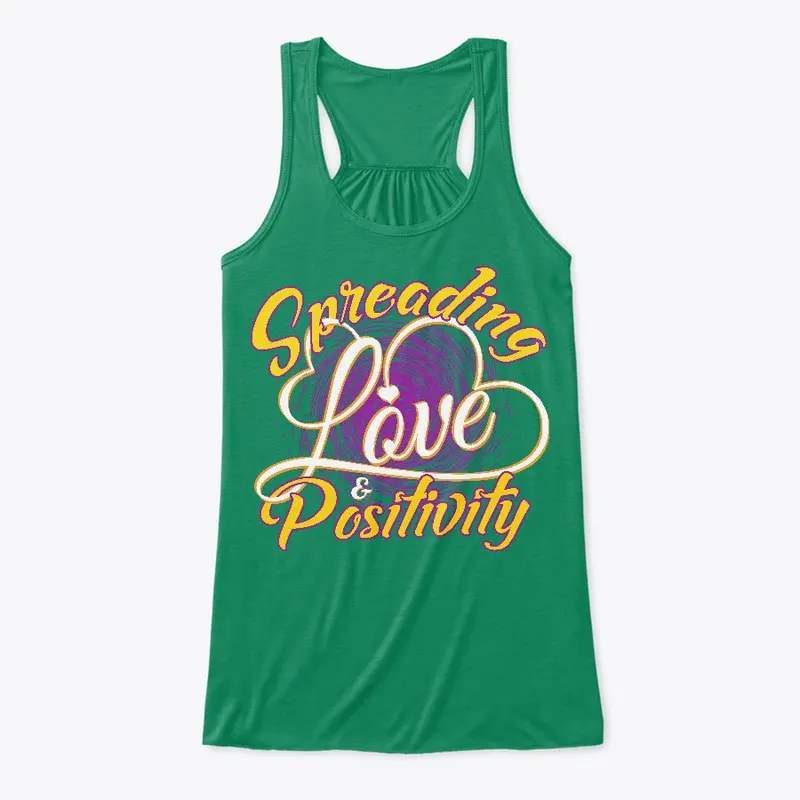 Love and Positivity - Women Flowy Tank